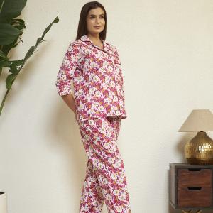 Pink Floral Kurta & Pajama