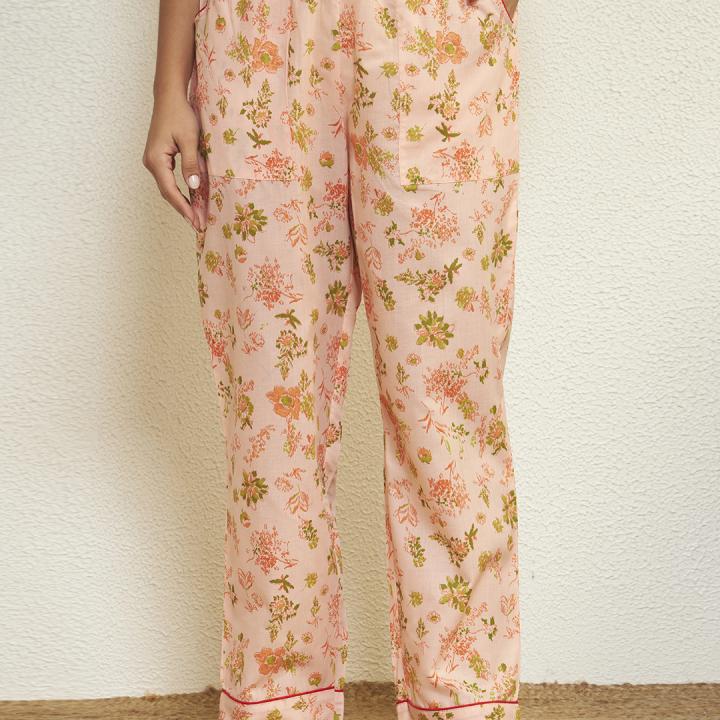 Gold Yellow Floral Kurta Pajama