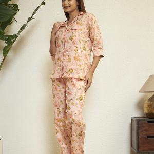 Gold Yellow Floral Kurta Pajama