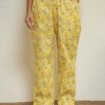 Yellow Floral Kurta Pajama