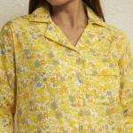 Yellow Floral Kurta Pajama