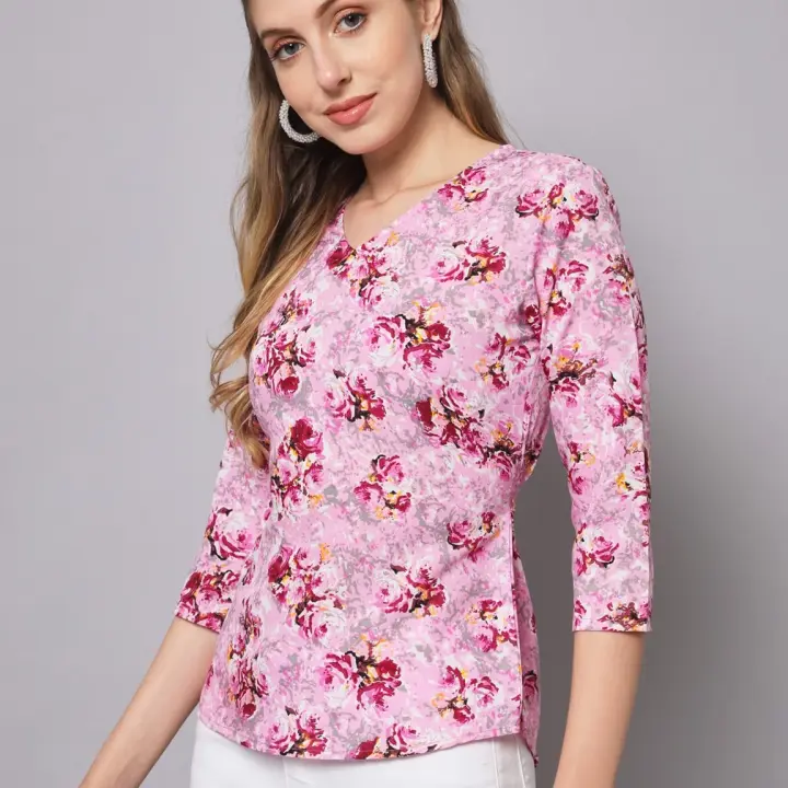 Casual Printed Floral Top