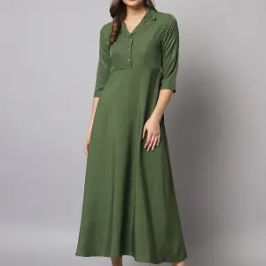 A line green calf length