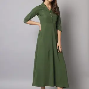 A line green calf length