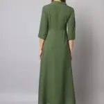 A line green calf length