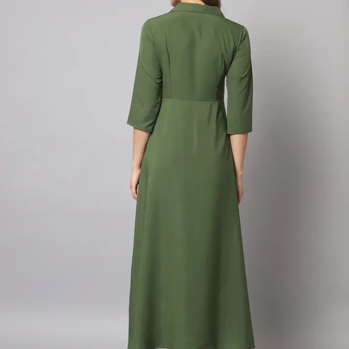 A line green calf length